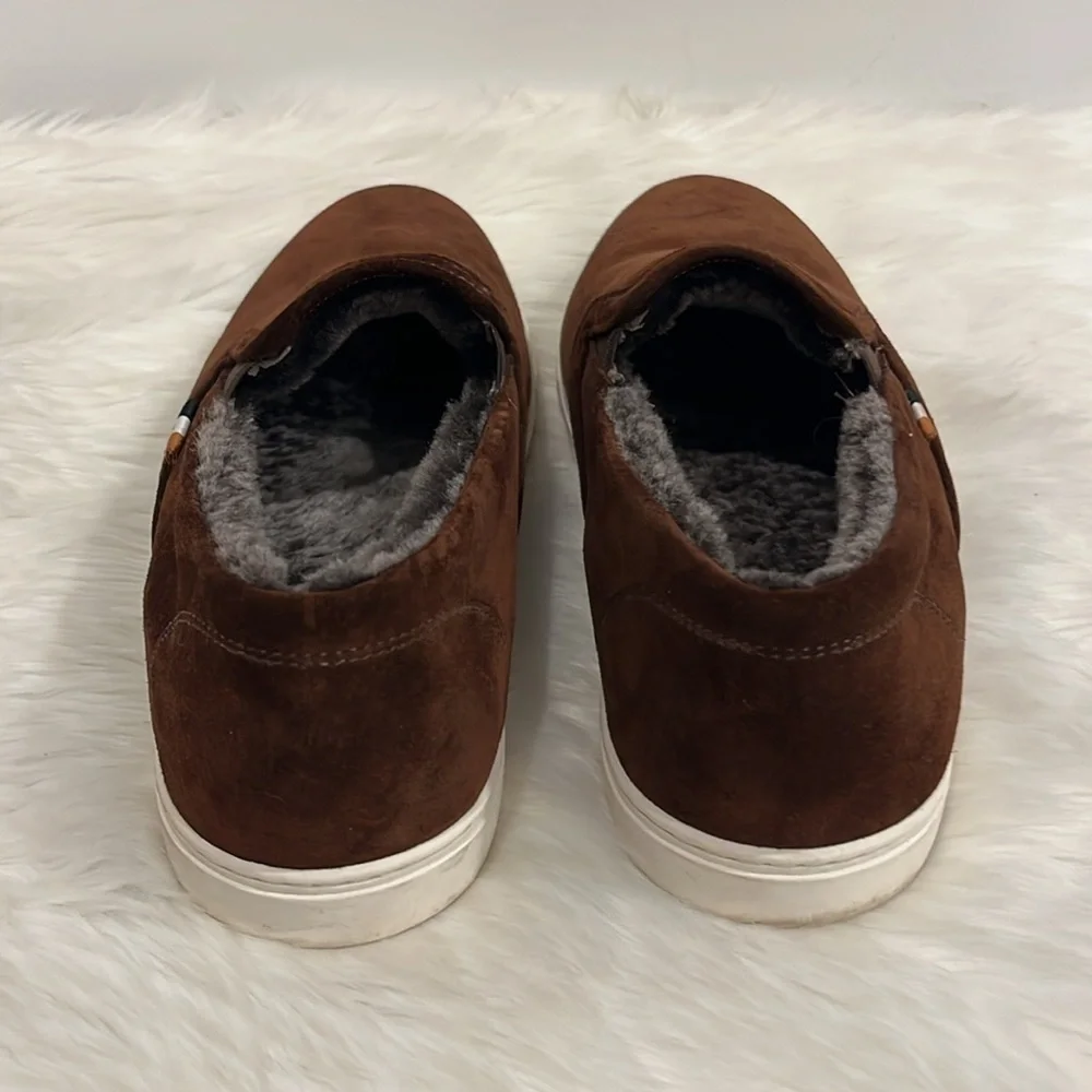 Allen Edmonds Courtside Slip-on Sneaker Brown Suede Men Size 10.5